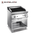 K005 Commercial Hotel Restaurante Stainless Steel Table Top Gas Lava Rock Grill Churrasco Grill